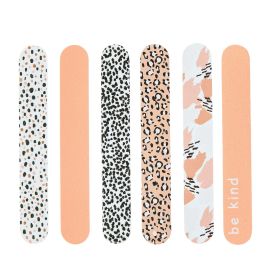 Equate Beauty Mini Nail Files, Assorted, 6 Pack