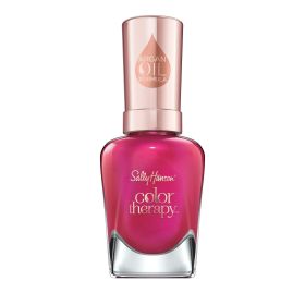 Sally Hansen Color Therapy Nail Polish, Rosy Glow, 0.5 oz, Restorative, Argan Oil Formula