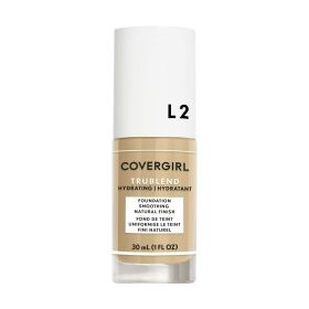 COVERGIRL TruBlend Oil-Free Liquid Foundation, L-2 Classic Ivory, 1 fl oz, Hydrating Foundation, Moisturizing Foundation, Cruelty-Free Foundation, Ble