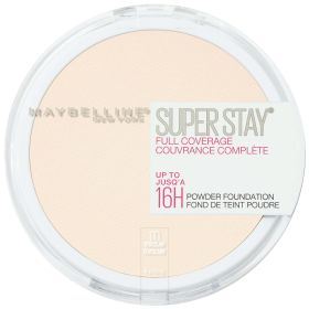 Maybelline Super Stay Powder Foundation Makeup, Full Coverage, 110 Porcelain, 0.21 oz